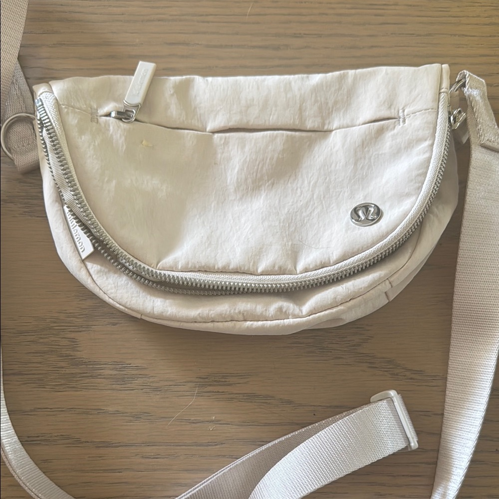 Lululemon Athletica Cream Minimalist Crossbody Bag